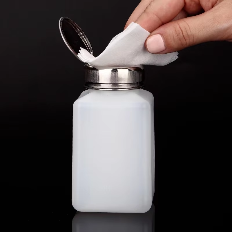 Formula Dispenser Portable - 200 ミリリットルポータブルプレス空詰め替え可能なアルコールポンプボトル UV ジェルネイルポリッシュクリーナーアセトン水リムーバーディスペンサー用