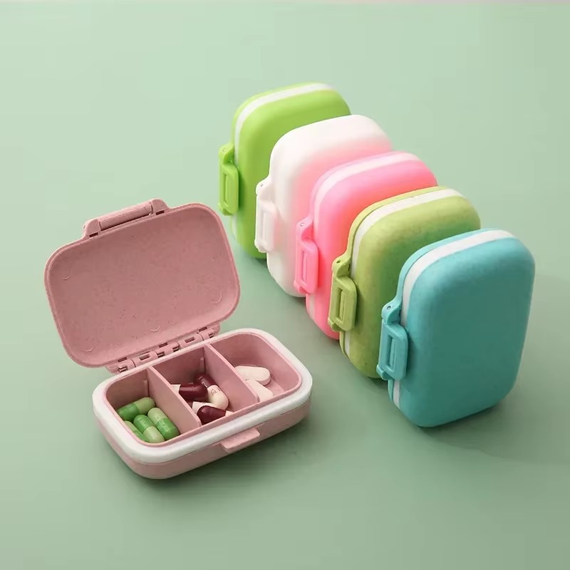 Formula Dispenser Portable - 1-6 個ミニポータブル丸薬オーガナイザーケースピルボックスタブレット保存容器毎週薬丸薬のボックスピルケース薬物調剤