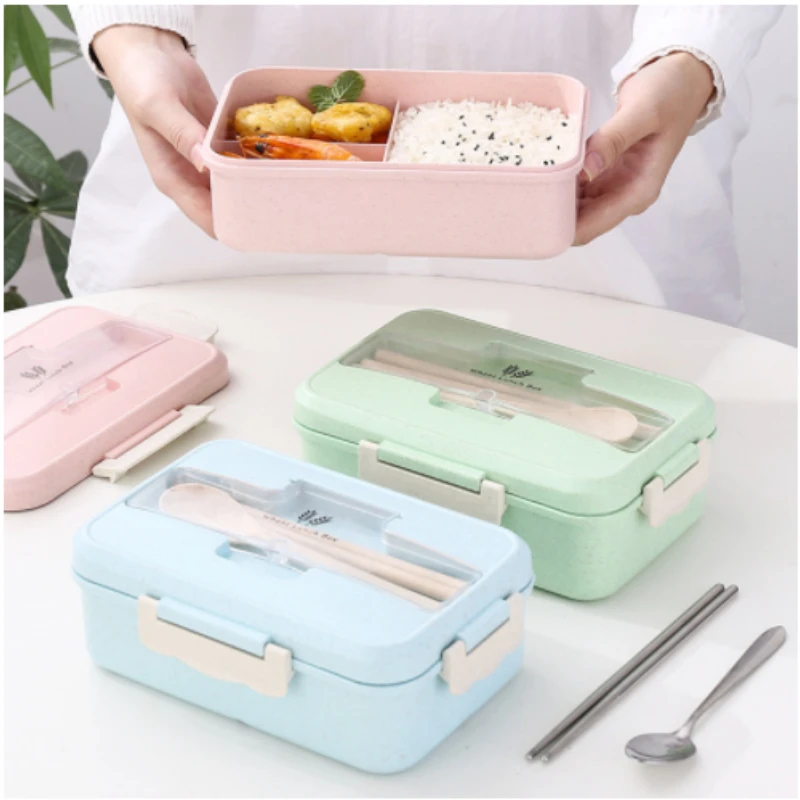 Baby Food Zip Lock Bag - 小麦麦わら電子弁当箱、食器、食品保存容器、子供、学校、オフィス、ポータブル弁当バッグ