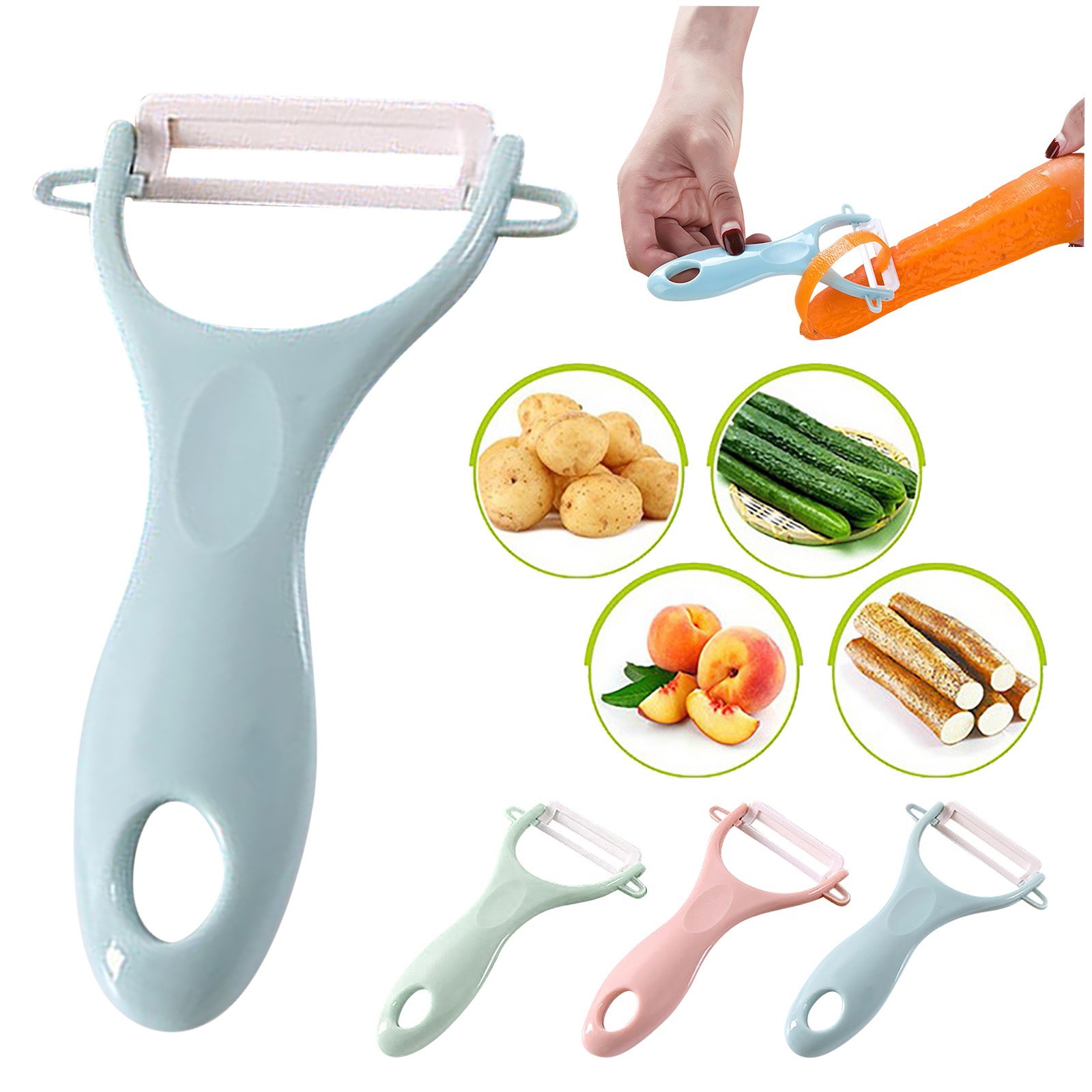 Baby Food Vegetable - セラミッククリエイティブピーラー実用的な多機能子供野菜果物果物ナイフ家庭用キッチンツール