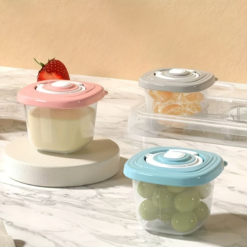Baby Food On The Go - 6個入り 密閉蓋付き 携帯用ベビーフードサプリメントボックス 家庭旅行外出時用 子供 幼児
