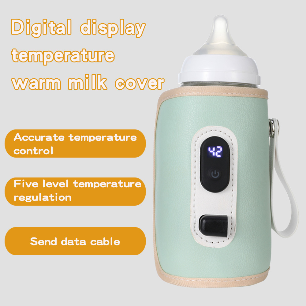 Baby Food Zip Lock Bag - USB ベビーミルクボトル保温バッグユニバーサルデジタルディスプレイ哺乳瓶ヒーターポータブルベビーミルクヒートキーパー旅行用