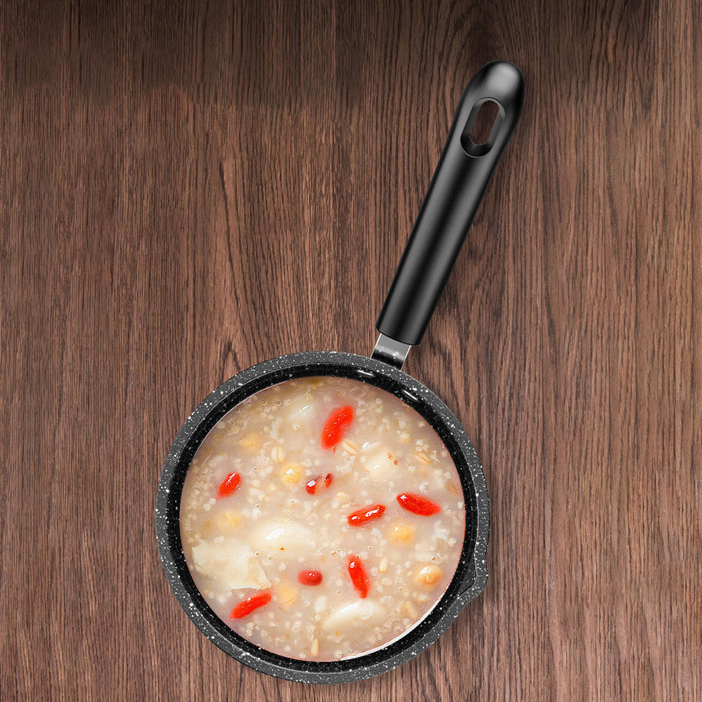 Baby Kitchen Food - 1個入りのミルクポット、鉄製、ガラス製、石製、小型の調理鍋。スープ、麺料理、離乳食、家庭用、朝食、キッチン用品として。