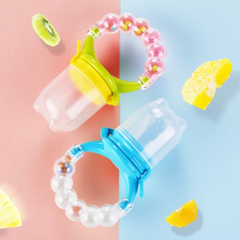 Baby Food Vegetable - ベビーフードニブラー授乳スプーンベルリングジュース抽出器おしゃぶり噛むシリコンガム果物野菜噛むおしゃぶり補助ボトル
