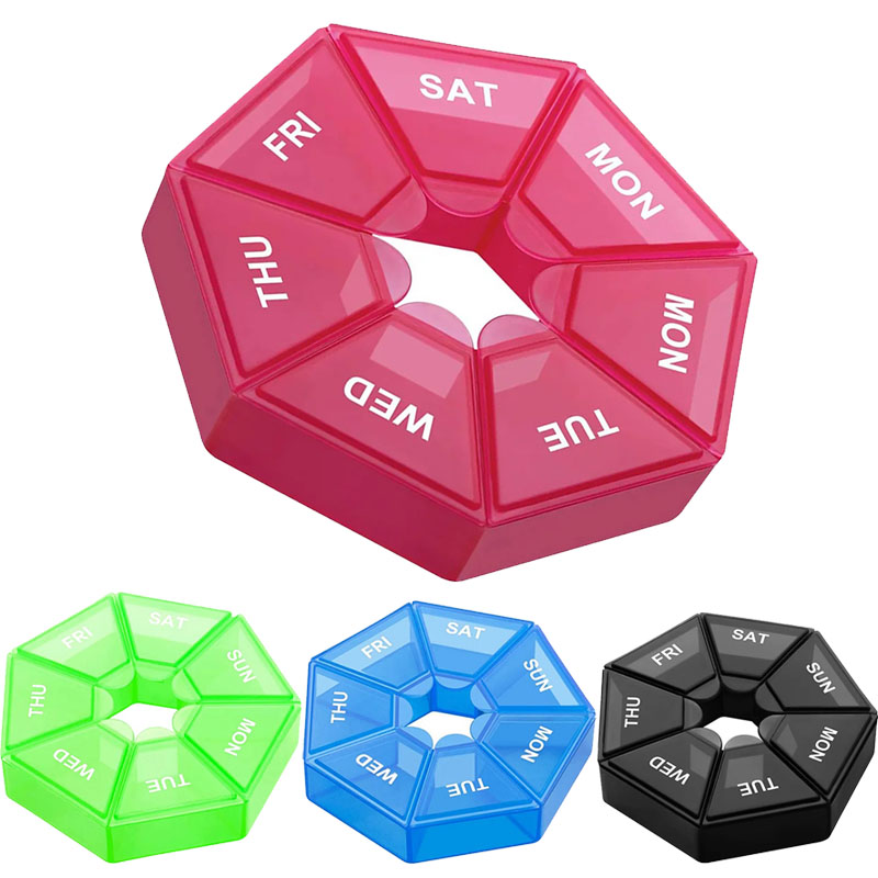 Formula Dispenser Portable - 6/3/1 個 7 グリッドピルケースプラスチック 7 日間キャンディーボックスポータブルストレージタブレットホルダートラベルオーガナイザーディスペンサーコンテナ