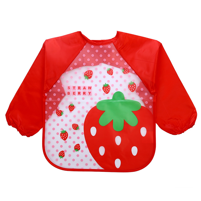 Baby Food Apron - 赤ちゃん用長袖防水バンダナ,食事の描画,漫画,新生児用タオル用品