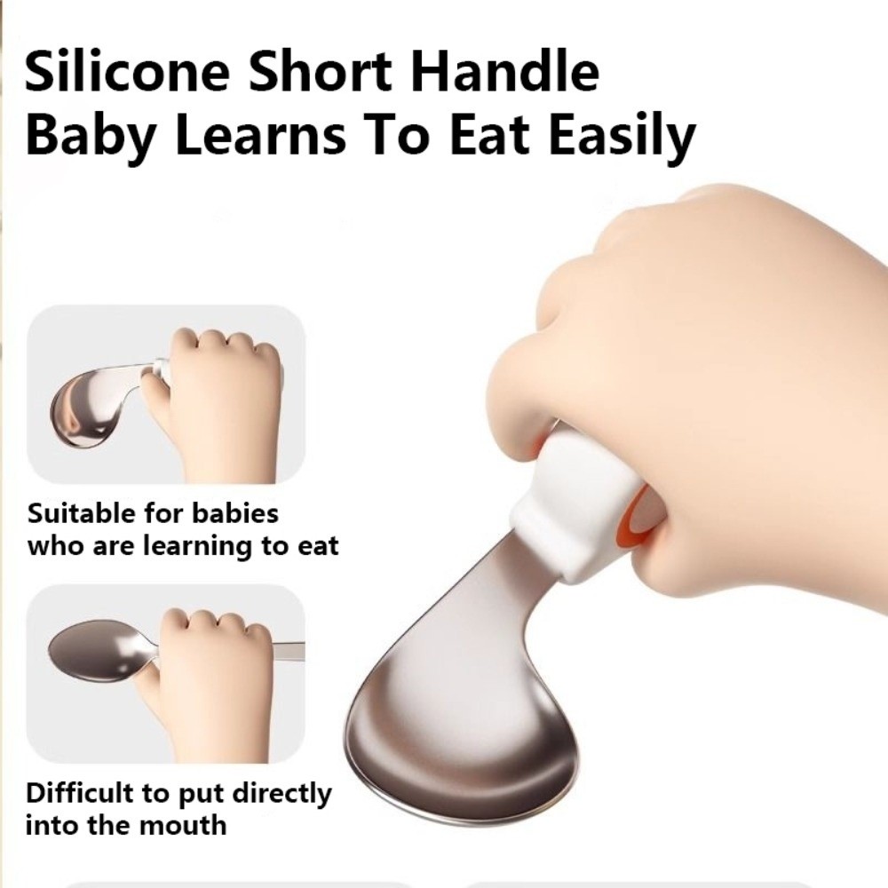 シリコンベビーフォークとスプーンセット自己給餌用収納ボックス - Self Feed Spoon のレビューと価格