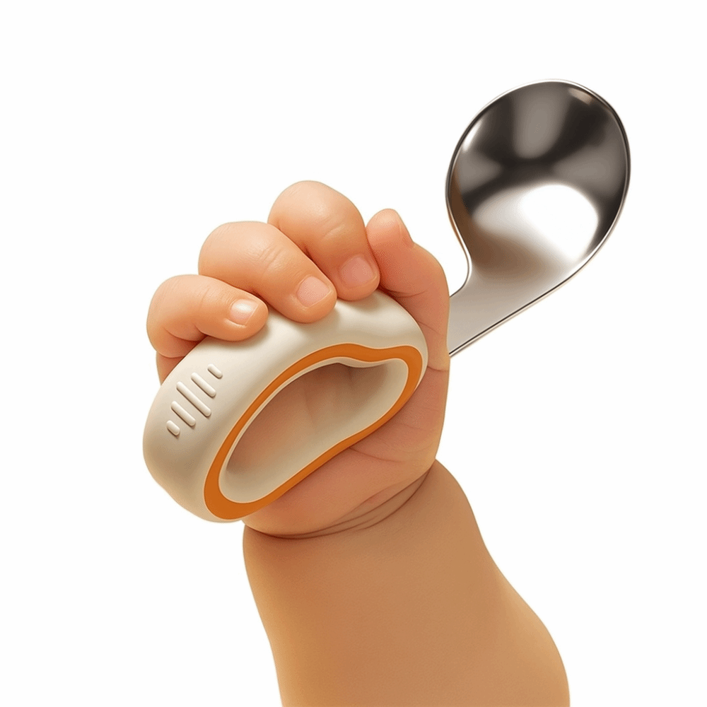 シリコンベビーフォークとスプーンセット自己給餌用収納ボックス - Self Feed Spoon のレビューと価格