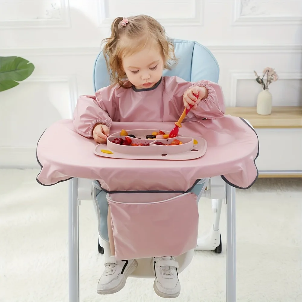 赤ちゃん用ハイチェアエプロン,防水,超吸収性,カフビブ,お手 - Baby Food On The Go のレビューと価格