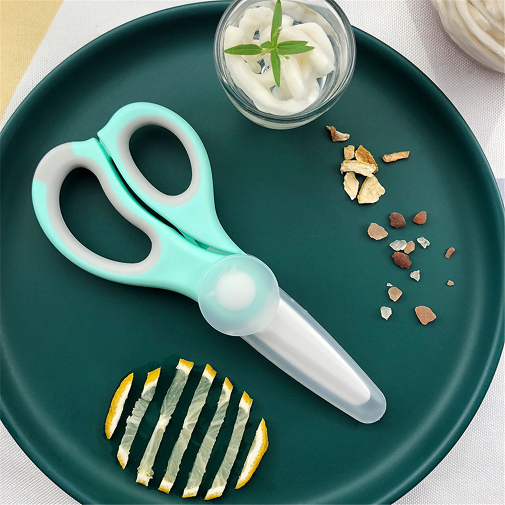 ポータブルセラミックベビーフードミル,給餌用キッチンはさみ, - Baby Food Scissors のレビューと価格