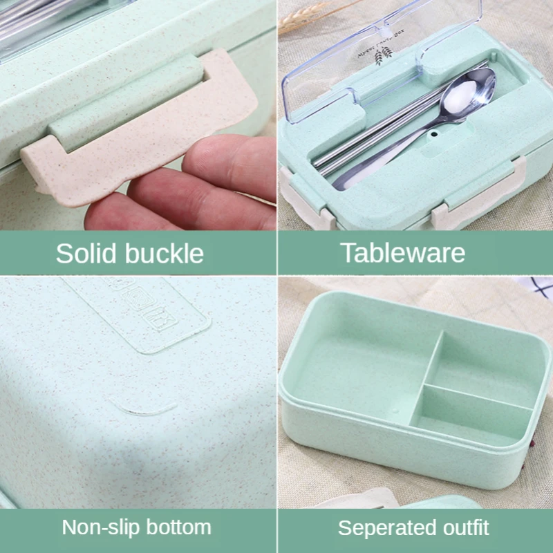 小麦麦わら電子弁当箱、食器、食品保存容器、子供、学校、オフィ - Baby Food Zip Lock Bag のレビューと価格