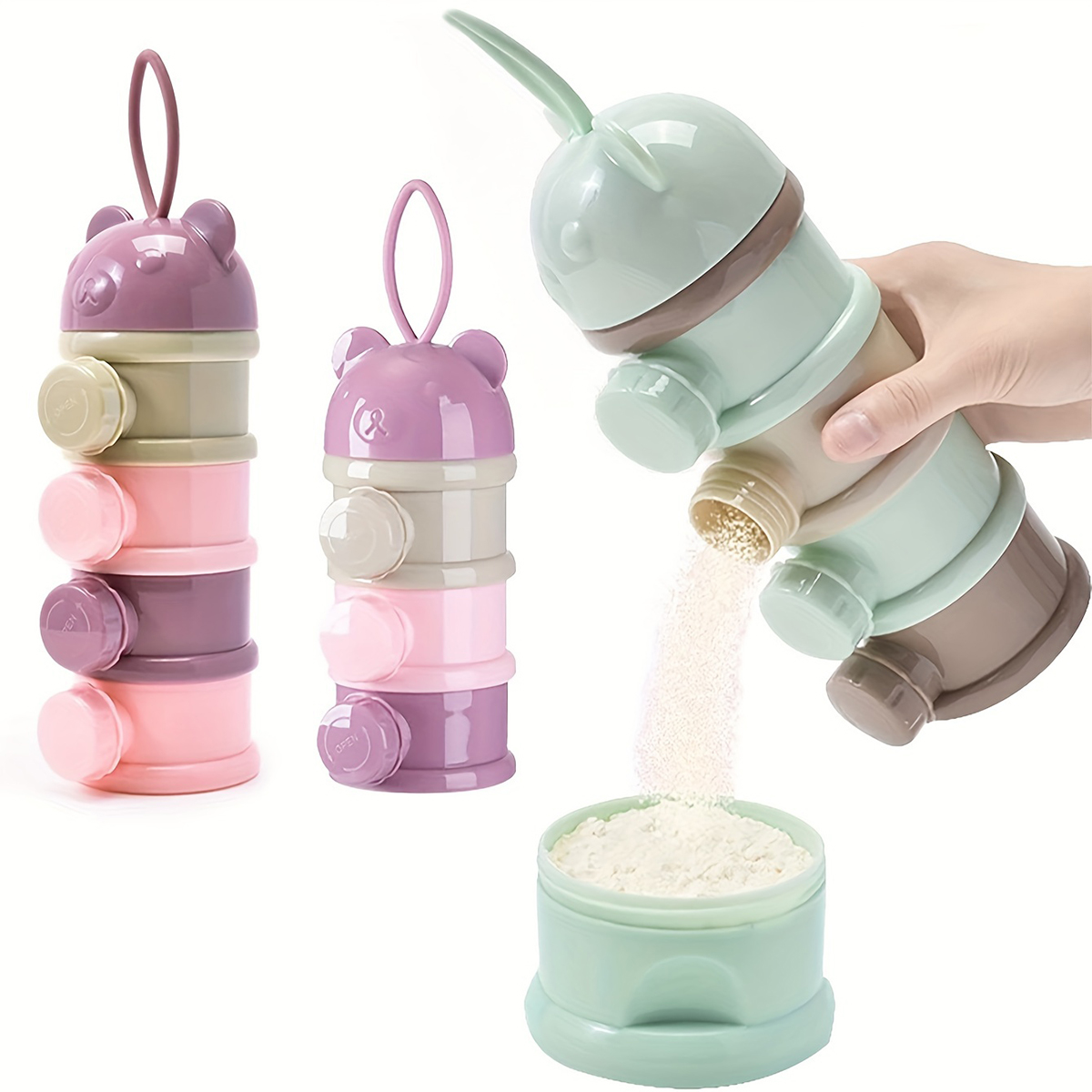 ストラップ付き大容量ベビーミルクパウダーコンテナ、ベビーフォ - Baby Food Universe のレビューと価格