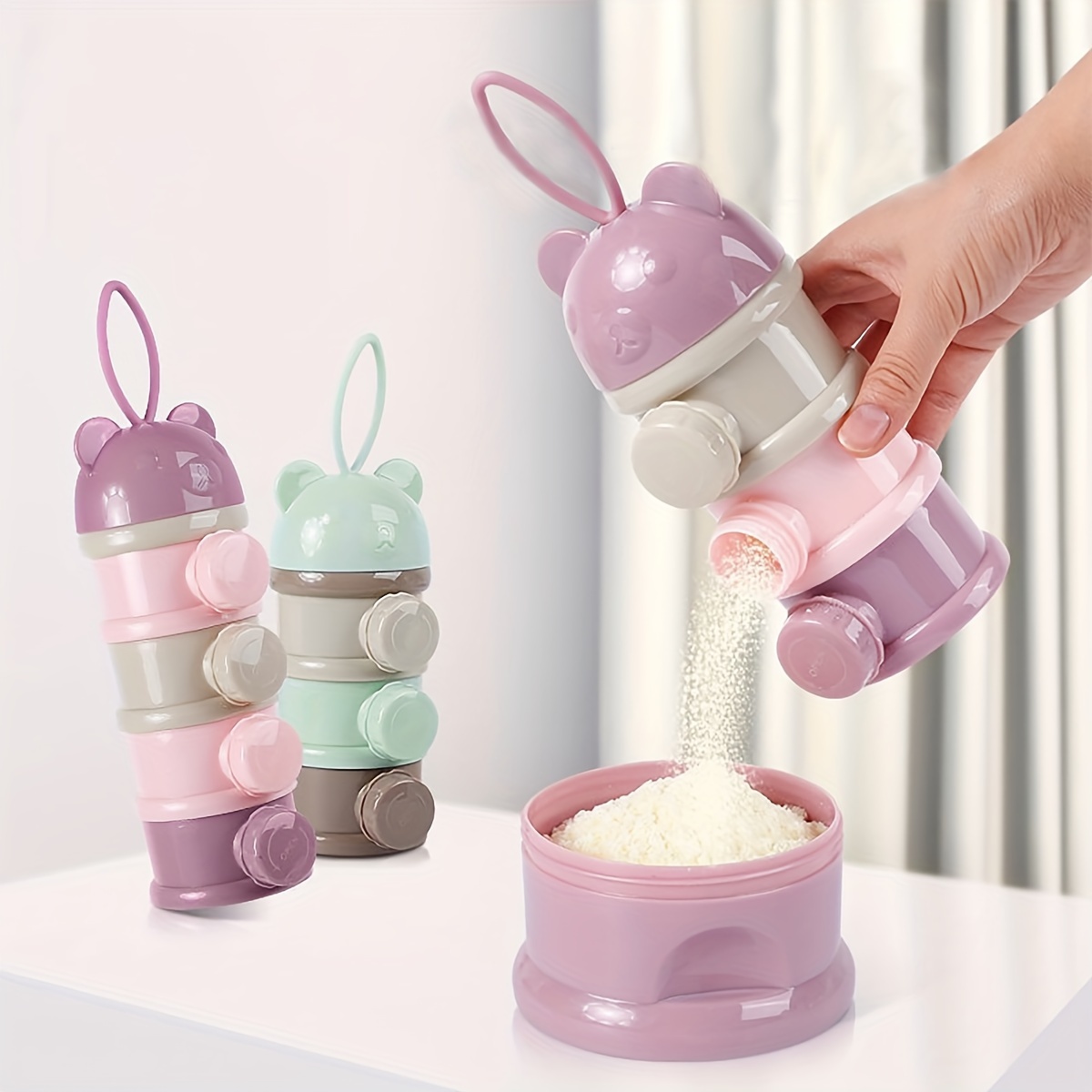 ストラップ付き大容量ベビーミルクパウダーコンテナ、ベビーフォ - Baby Food Universe のレビューと価格