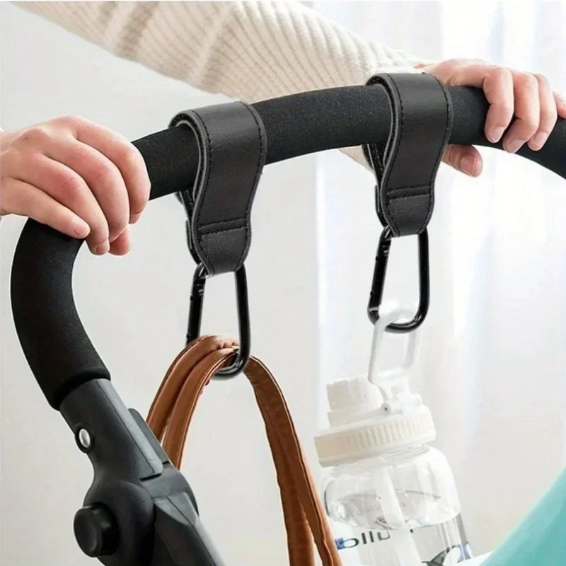 ベビーカーフック ファッションPUレザー製 調節可能 ベビー - Baby Puree Pouch のレビューと価格