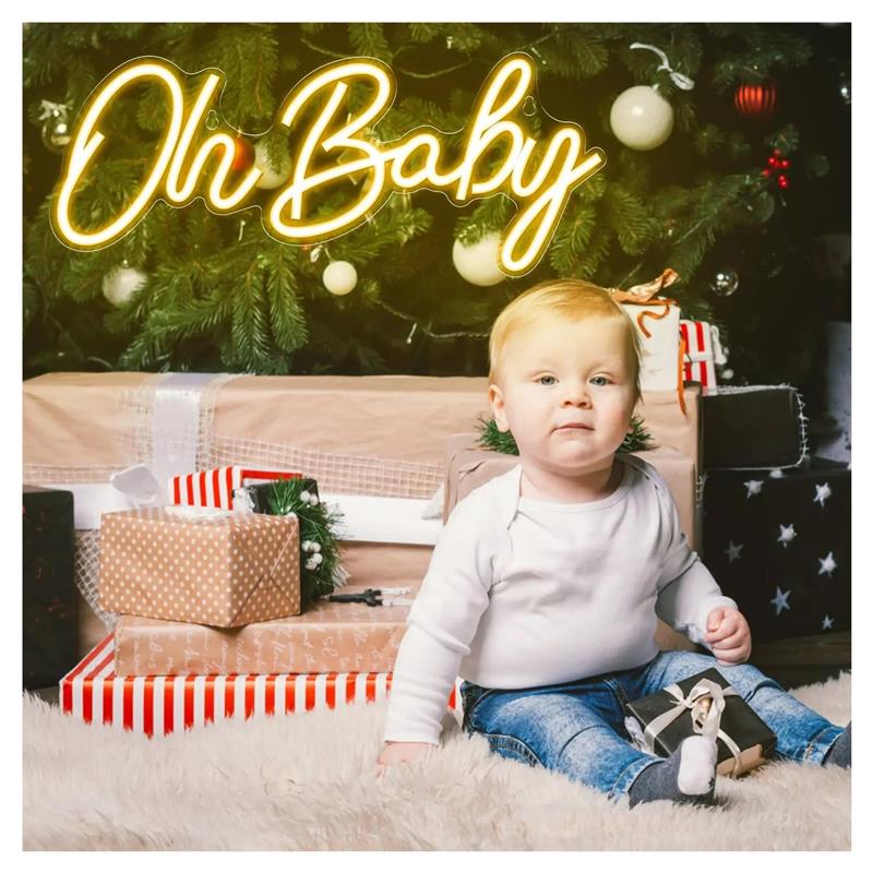 Oh Baby ネオンサイン 壁装飾用ライト 吊り下げ式 明 - Baby Food In Restaurant のレビューと価格
