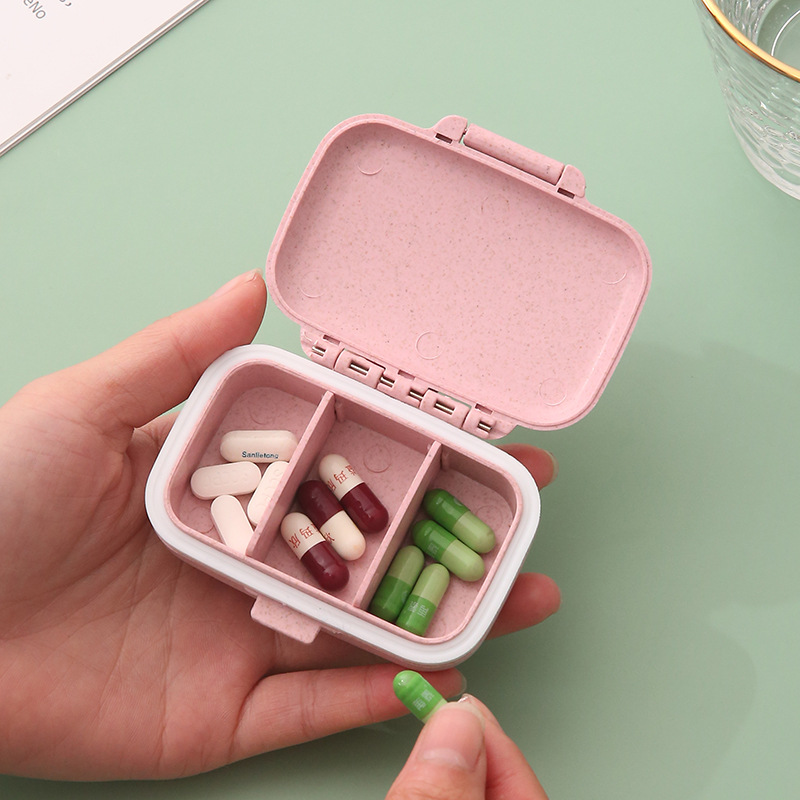 新しいポータブル丸薬オーガナイザーケース 3 グリッドピルボ - Formula Dispenser Portable のレビューと価格