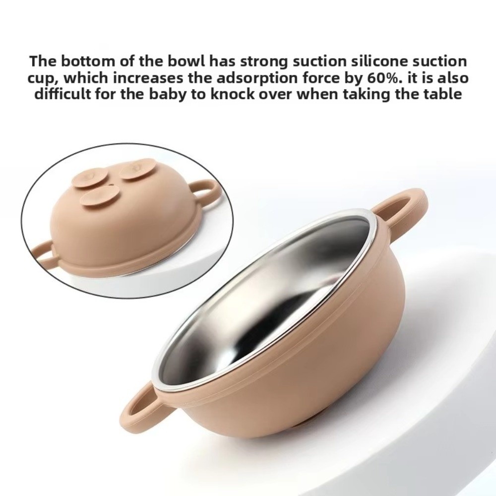 304 ステンレス鋼ベビー給餌ボウルお手入れが簡単なシリコー - Silicone Suction Bowl のレビューと価格