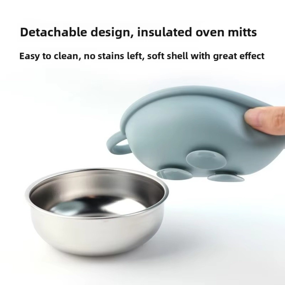 304 ステンレス鋼ベビー給餌ボウルお手入れが簡単なシリコー - Silicone Suction Bowl のレビューと価格