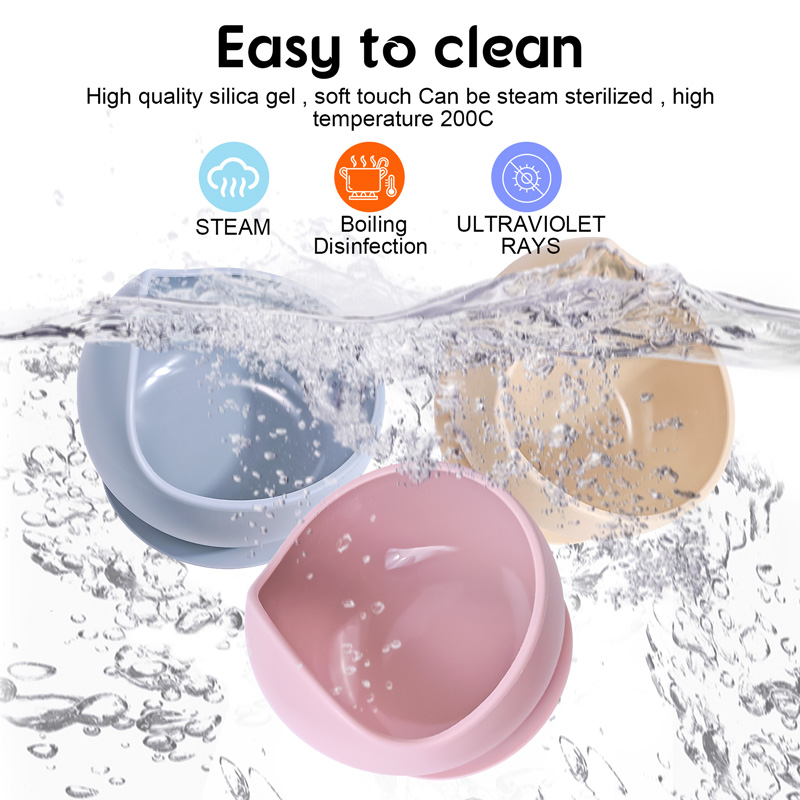 2PC シリコン吸盤ボウル授乳食器幼児と幼児のトレーニング学 - Silicone Suction Bowl のレビューと価格