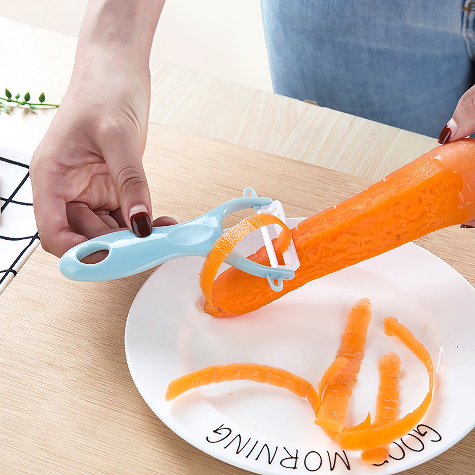セラミッククリエイティブピーラー実用的な多機能子供野菜果物果 - Baby Food Vegetable のレビューと価格