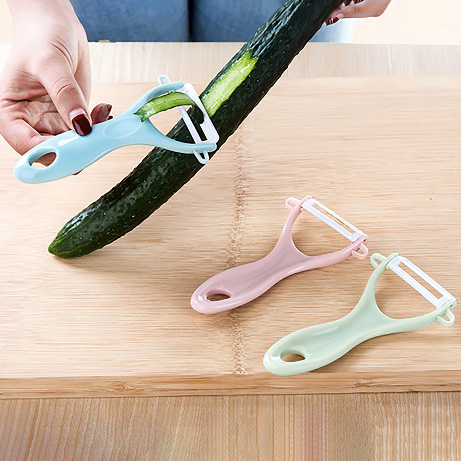 セラミッククリエイティブピーラー実用的な多機能子供野菜果物果 - Baby Food Vegetable のレビューと価格