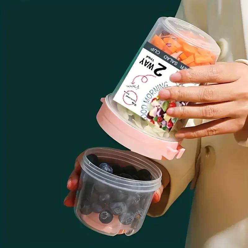 持ち運び朝食カップ、サラダカップ、ヨーグルト、シリアル、オー - Baby Food On The Go のレビューと価格