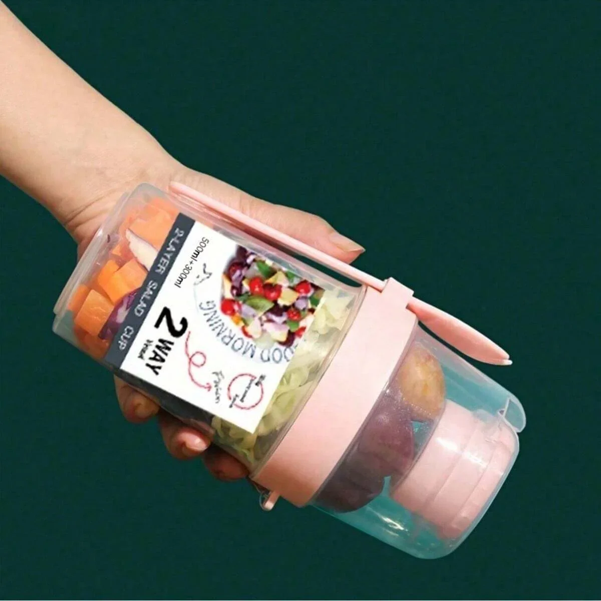 持ち運び朝食カップ、サラダカップ、ヨーグルト、シリアル、オー - Baby Food On The Go のレビューと価格
