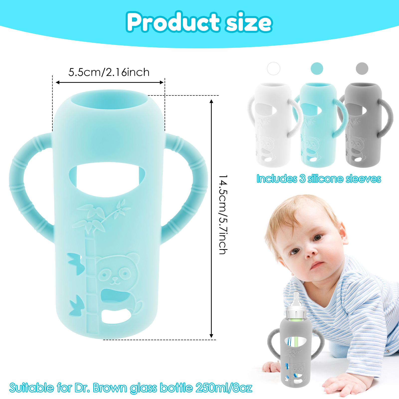 ハンドルドロップ保護付き哺乳瓶スリーブ 3 個 哺乳瓶スリー - Baby Food Zip Lock Bag のレビューと価格