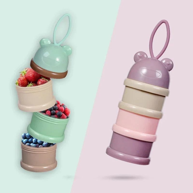 3層構造の漫画柄ベビーフォーミュラディスペンサー - 持ち運 - Baby Food On The Go のレビューと価格