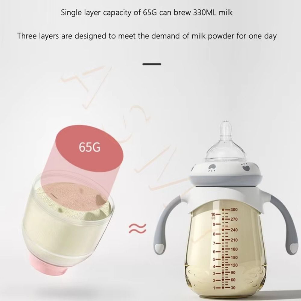 3層ベビーミルクパウダーボックス密封大容量スナック容器積み重 - Formula Dispenser Portable のレビューと価格