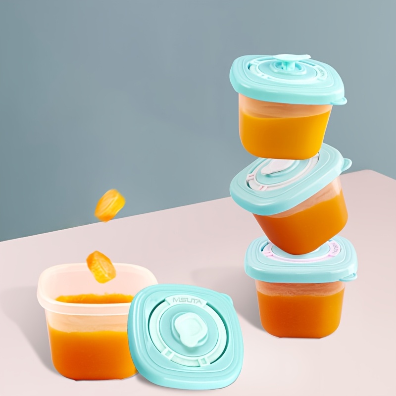 6個入り 密閉蓋付き 携帯用ベビーフードサプリメントボックス - Baby Food On The Go のレビューと価格