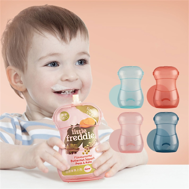 赤ちゃん、幼児、子供、詰め替え可能なホルダー用のフードポーチ - Baby Puree Pouch のレビューと価格