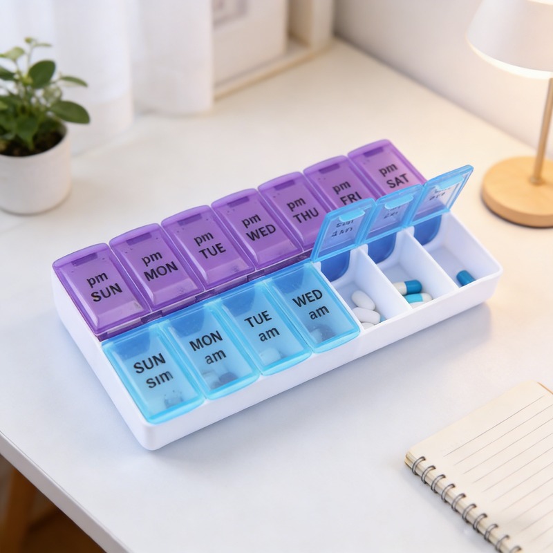 ポータブルトラベルピルオーガナイザー 7日間用コンパートメン - Formula Dispenser Portable のレビューと価格
