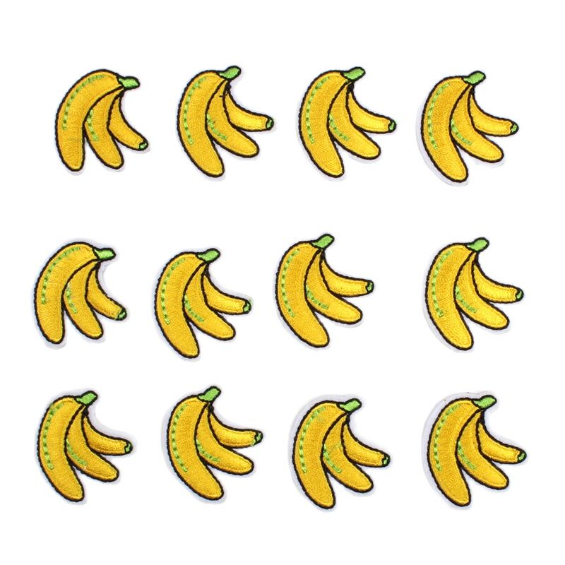 漫画のパッチ,10個,子供服の刺繡,フルーツのアップリケ,手 - Baby Food Banana のレビューと価格