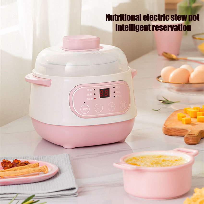 ベビー電気粥ポットセラミックスロー煮込み調理器自動ベビーフー - Baby Food Maker Baby Safe のレビューと価格