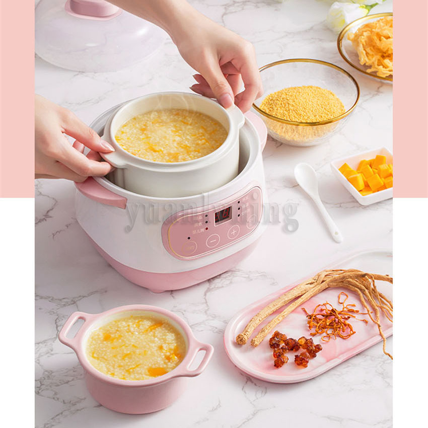ベビー電気粥ポットセラミックスロー煮込み調理器自動ベビーフー - Baby Food Maker Baby Safe のレビューと価格