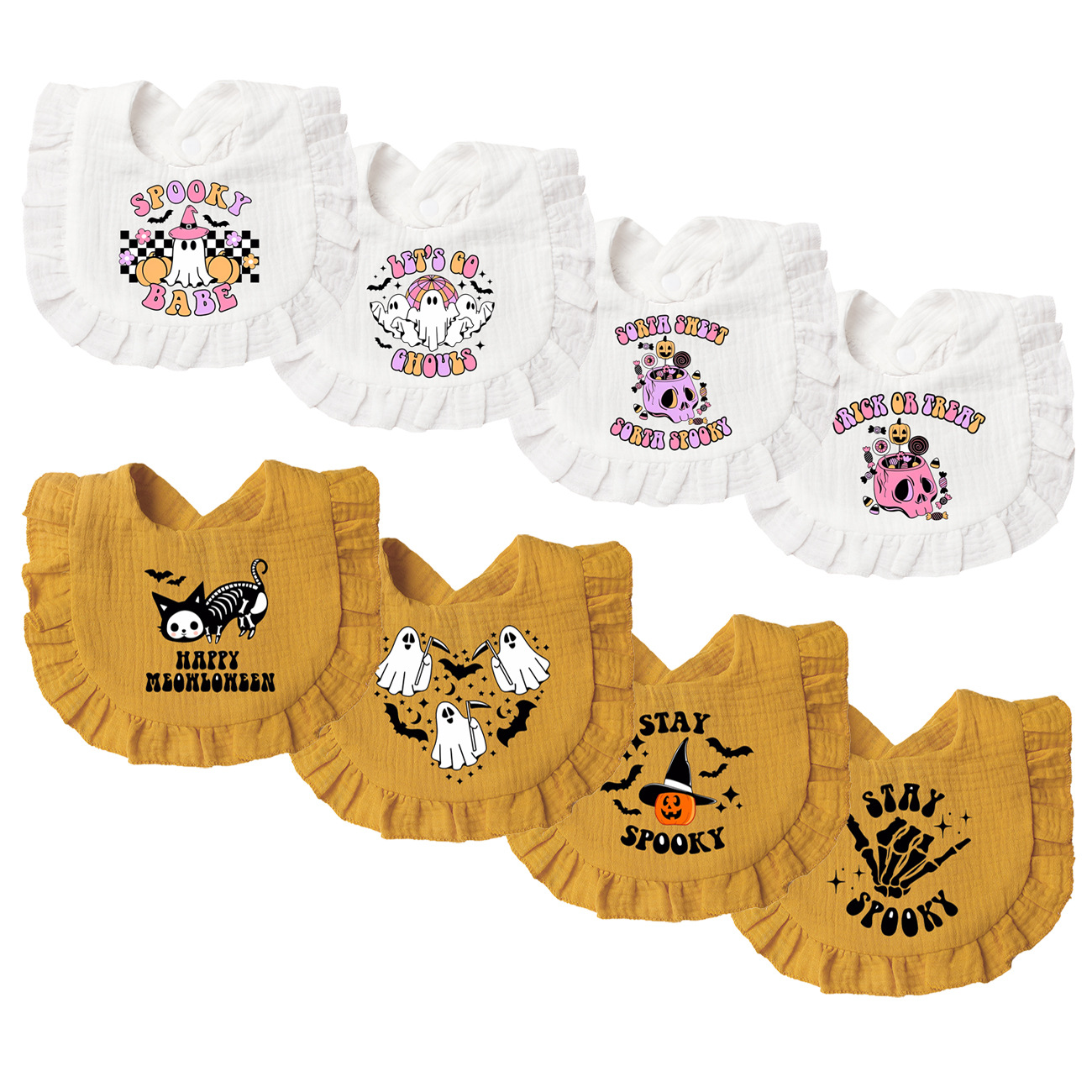 純綿のベビーバッグ,子供用ガーゼよだれかけ,頭蓋骨,カボチャ - Baby Puree Pouch のレビューと価格