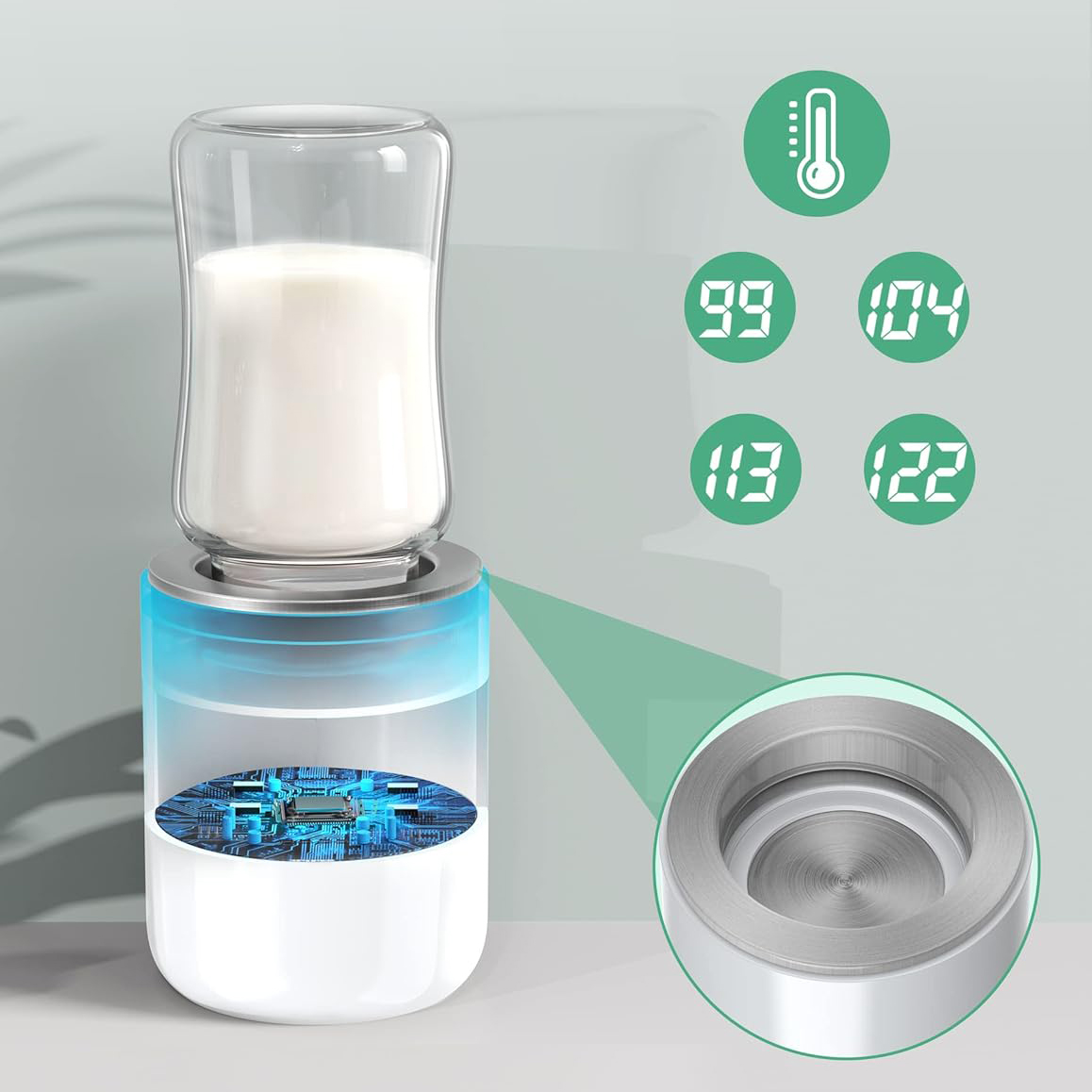 BornBL N1S ポータブル哺乳瓶ウォーマー、急速加熱ト - Baby Food On The Go のレビューと価格