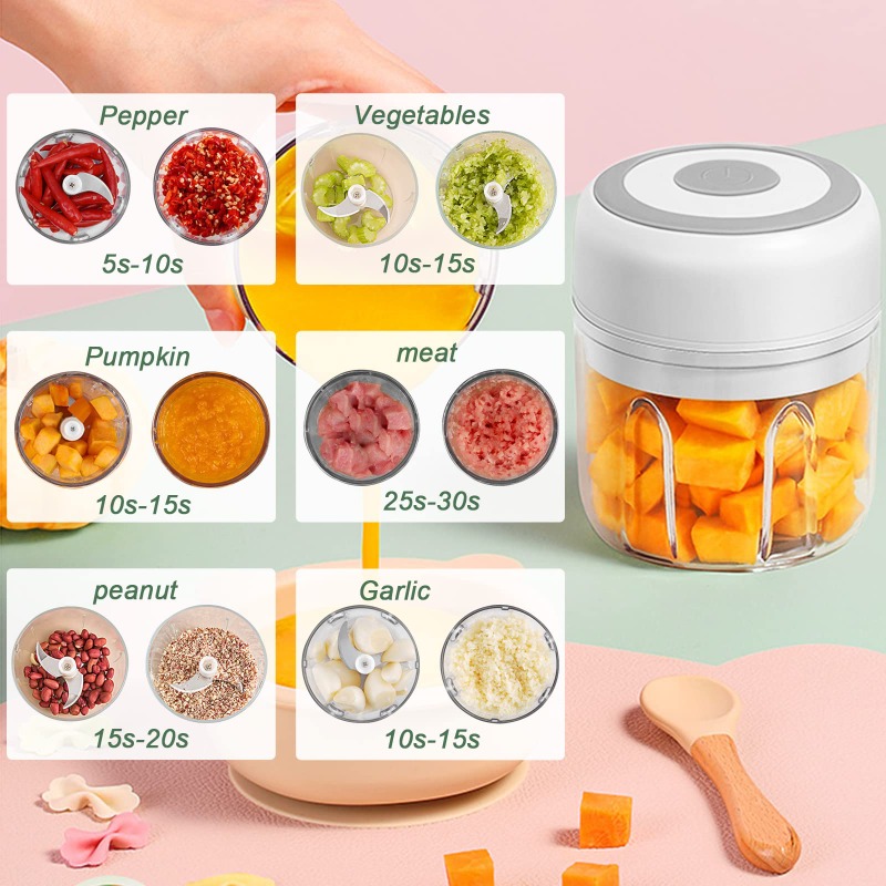 250 ミリリットル電気ニンニクグラインダー家庭用多機能肉グ - Baby Food Vegetable のレビューと価格