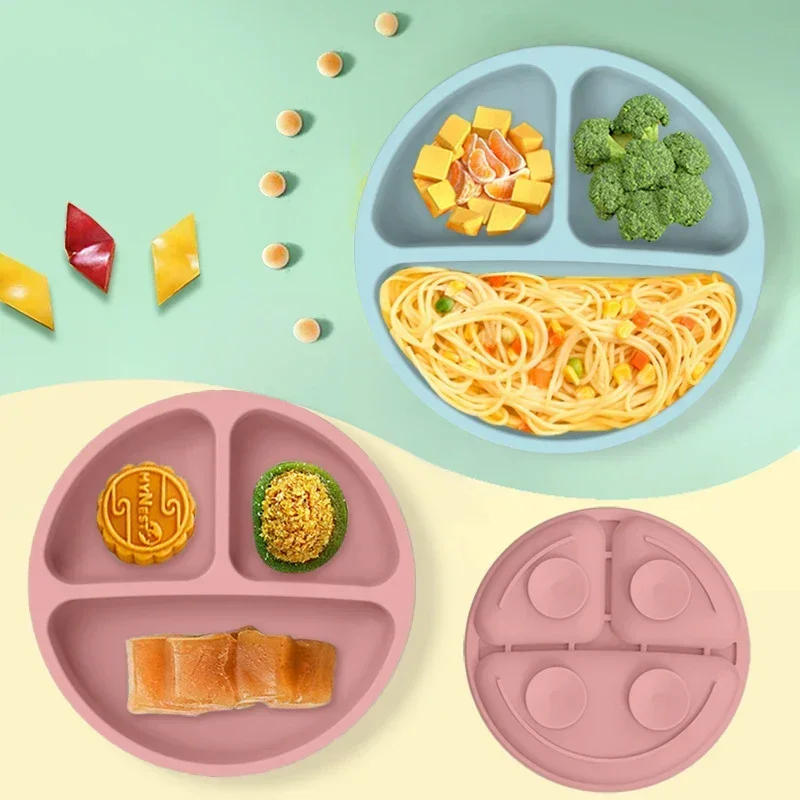 食品グレードのシリコーン子供皿セットベビー給餌ボウル吸引プレ - Baby Food Universe のレビューと価格