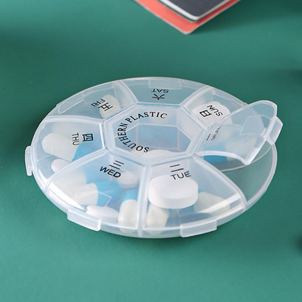7 グリッドポータブルウィークリーピルボックス収納ケースピル - Formula Dispenser Portable のレビューと価格