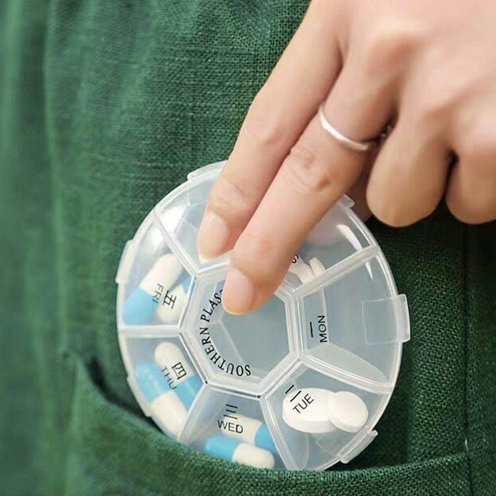 7 グリッドポータブルウィークリーピルボックス収納ケースピル - Formula Dispenser Portable のレビューと価格
