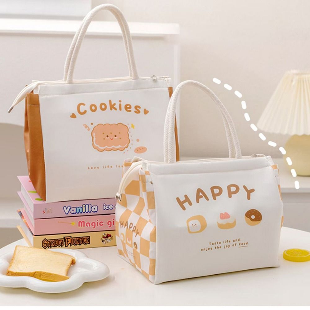 かわいいポータブル保温ランチバッグ漫画大型ランチボックストー - Baby Food Zip Lock Bag のレビューと価格