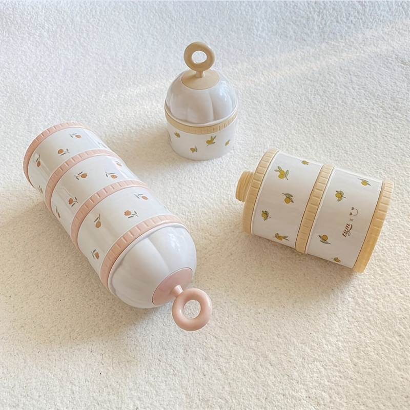 3層ベビーミルクパウダーディスペンサー漫画幼児用粉ミルク収納 - Baby Food On The Go のレビューと価格