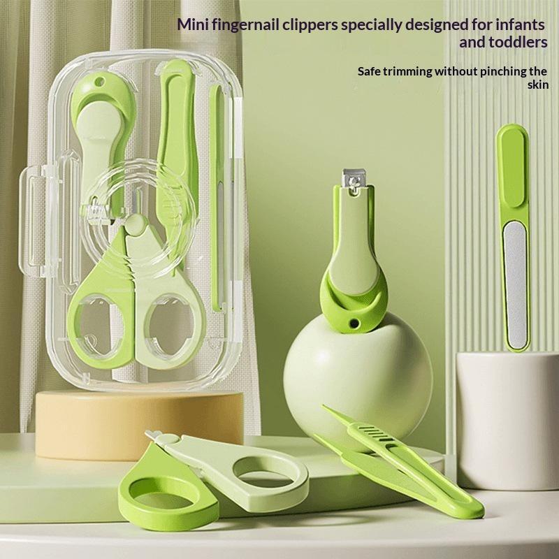 食品グレード素材のベビーネイルケアセット4点セット、新生元用 - Baby Food Scissors のレビューと価格