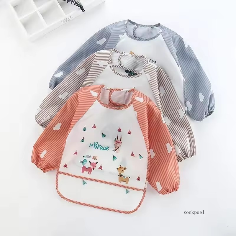 1-5 個 For1-3Year ベビー長袖スカーフ防水幼児 - Baby Food Apron のレビューと価格