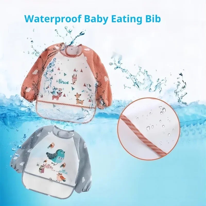 1-5 個 For1-3Year ベビー長袖スカーフ防水幼児 - Baby Food Apron のレビューと価格