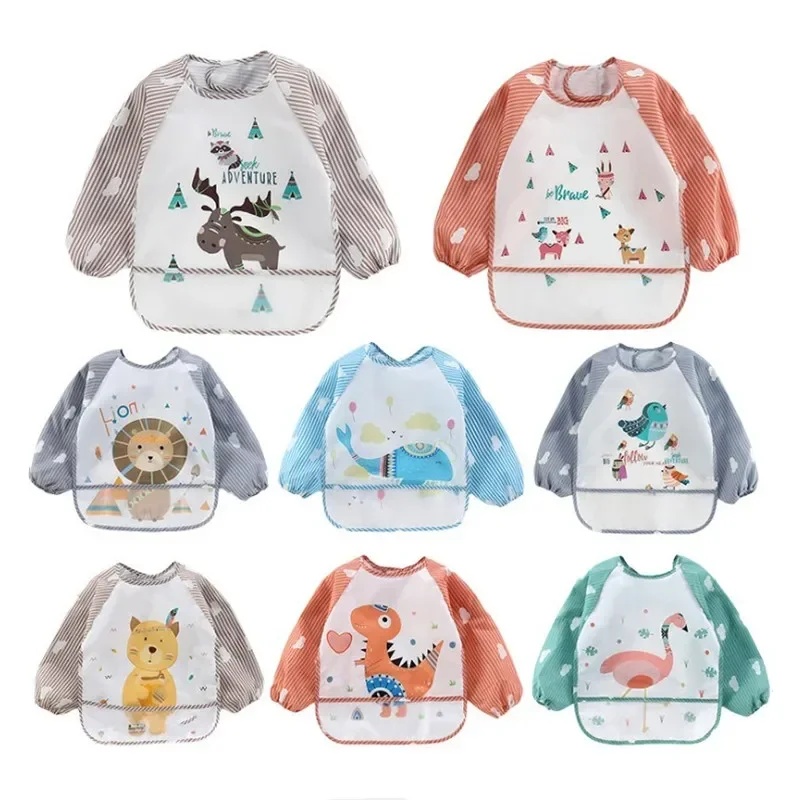 1-5 個 For1-3Year ベビー長袖スカーフ防水幼児 - Baby Food Apron のレビューと価格