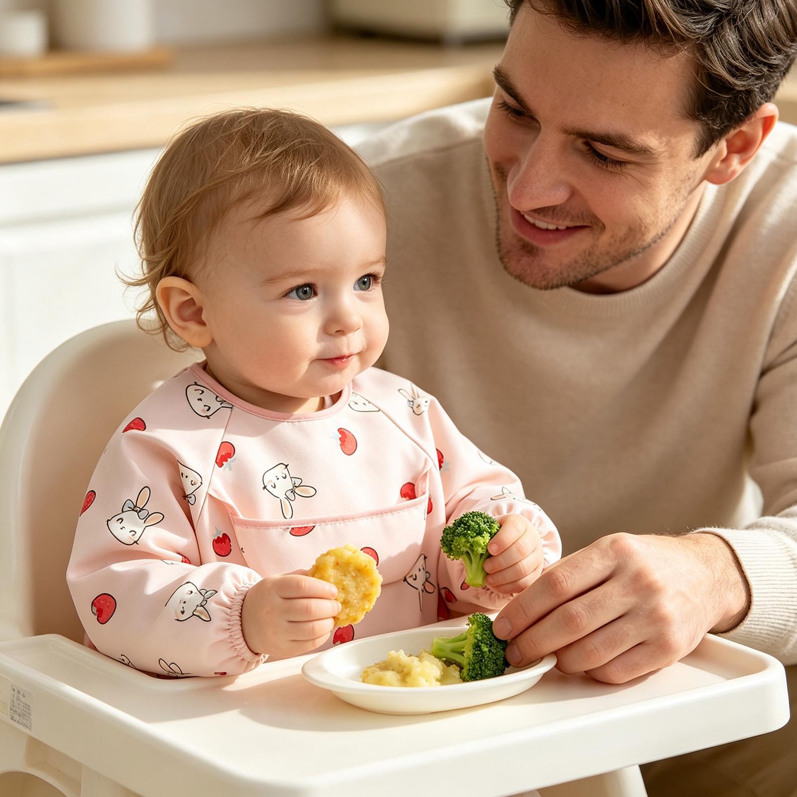 授乳スモック ソフト調節可能な大きなポケット 6-36 ヶ月 - Baby Food In Restaurant のレビューと価格