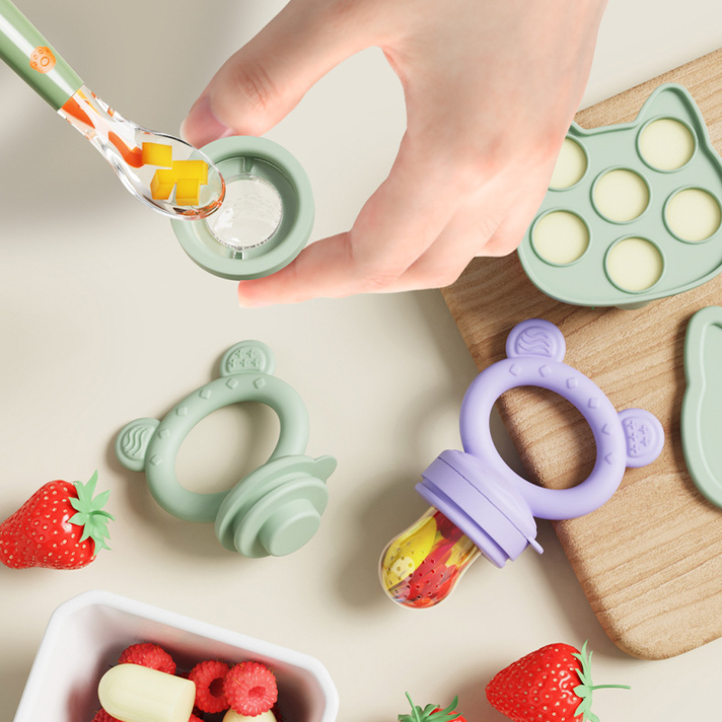 ベビーおしゃぶりフルーツフィーダーカバー付きシリコーン新生児 - Baby Food Vegetable のレビューと価格
